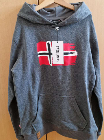 Trollkids Hoodie "Trondheim" in Grau