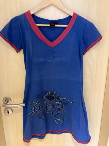 Aller Simplement Kleid in Blau/ Bunt