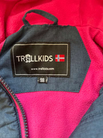Trollkids Ski-/ Snowboardjacke "Lifjell" in Dunkelblau/ Pink