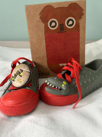 Melissa Sneakers in Rot/ Grau