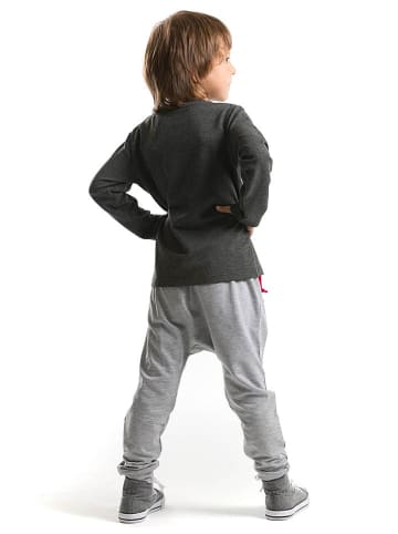 Denokids 2tlg. Outfit "Will Rock U" in Anthrazit/ Grau