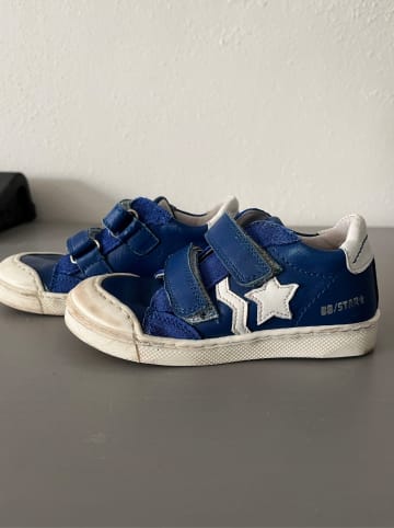 BO-BELL Leder-Sneakers in Blau/ Weiß