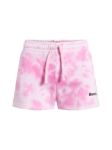 Bench Sweatshorts "Aymie" in Pink/ Weiß