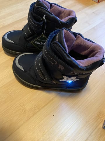 Richter Shoes Winterboots  in Dunkelblau/ Rosa