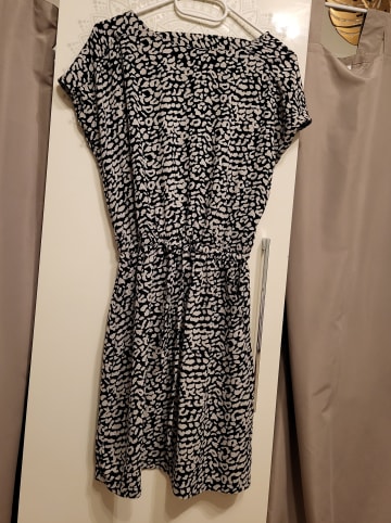 ONLY Kleid "Mariana" in Dunkelblau/ Weiß