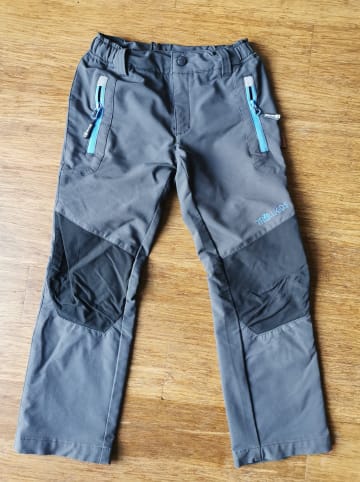 Trollkids Softshellhose "Lysefjord" in Anthrazit/ Hellblau