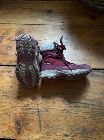 Trollkids Winterboots "Hemsedal" in Weinrot