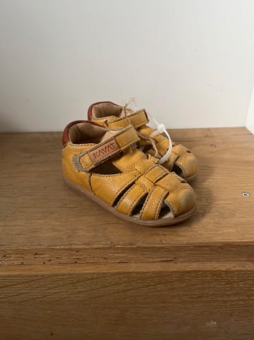 KAVAT Leder-Halbsandalen in Gelb