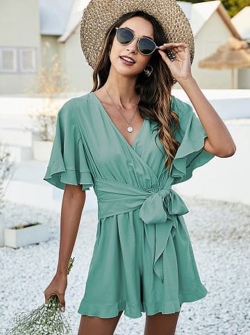 Pretty Summer Jumpsuit in Mint