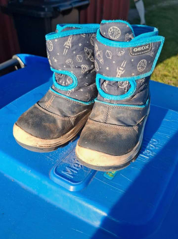 Geox Winterboots "Flanfil" in Dunkelblau/ Blau
