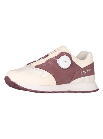 Trollkids Sneakers "Kristiansand" in Creme/ Hellbraun