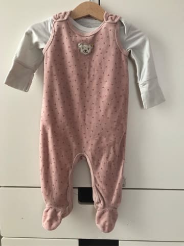 Steiff 2tlg. Outfit in Rosa/ Creme