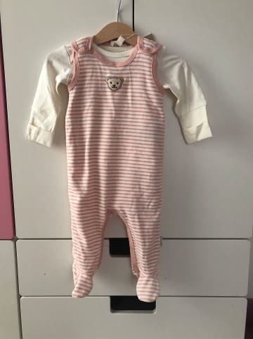 Steiff 2tlg. Outfit in Rosa/ Creme