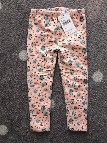 Steiff Leggings in Hellblau/ Rosa