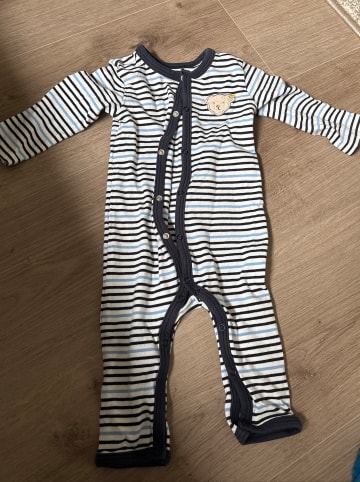 Steiff Overall in Schwarz/ Weiß/ Hellblau