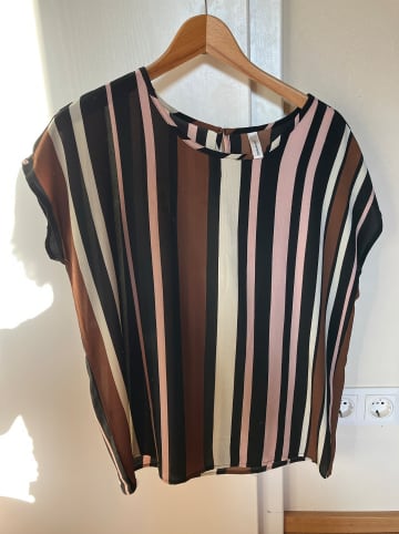 soyaconcept Shirt "Solea" in Schwarz/ Braun/ Weiß