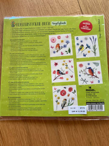 moses. Fensterstickertickerbuch "Vogelglück" in Bunt - ab 3 Jahren