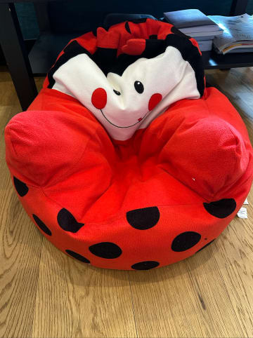 BabyGo Sitzsack "Marienkäfer" in Rot/ Schwarz