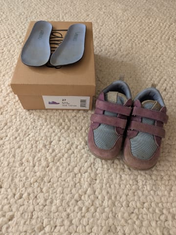 lamino Leder-Barfußschuhe in Lila