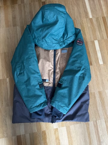 Legowear Ski-/ Snowboardjacke "Jakob 774" in Grün/ Beige