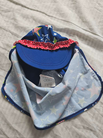 Playshoes Nackenschutzcap "Sterne" in Blau/ Bunt