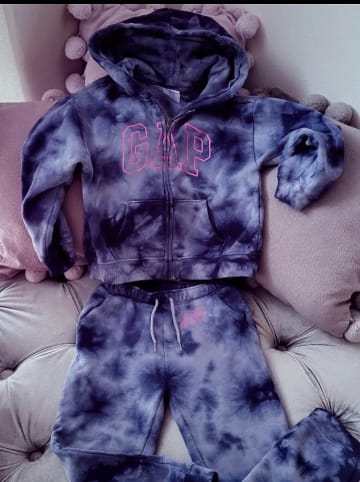 GAP Sweatjacke in Dunkelblau/ Blau
