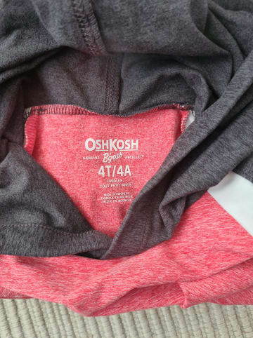 OshKosh Hoodie in Rot/ Schwarz/ Weiß