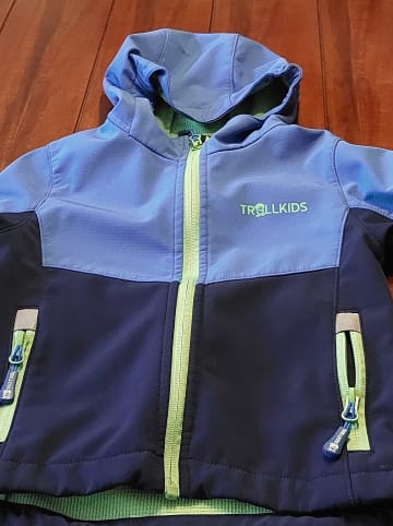 Trollkids Softshelljacke "Kristiansand" in Blau/ Dunkelblau