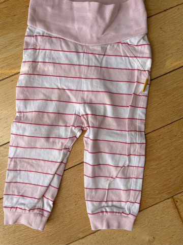 Steiff Sweathose in Rosa/ Weiß