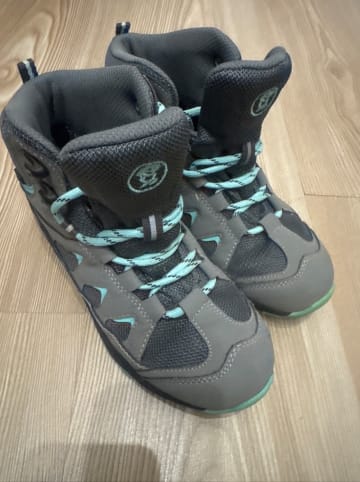 Trollkids Winterwanderschuhe "Femund" in Grau/ Türkis