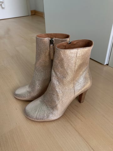 bisgaard Leder-Stiefeletten in Gold