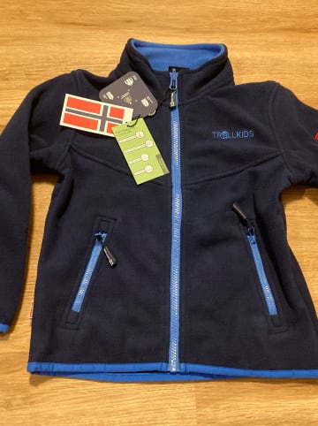 Trollkids Fleecejacke "Oppdal XT"  in Blau/ Dunkelblau