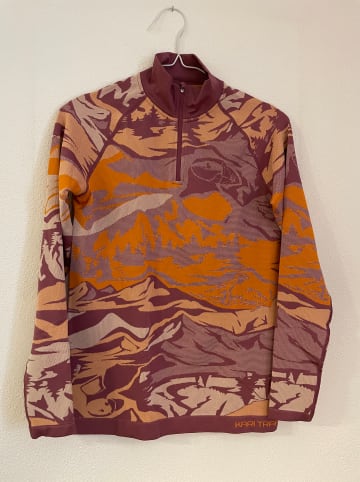 KARI TRAA Funktionslongsleeve "Mille" in Rosa/ Orange