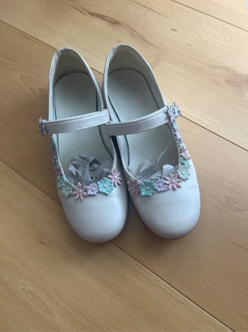 Primigi Leder-Spangenballerinas in Creme