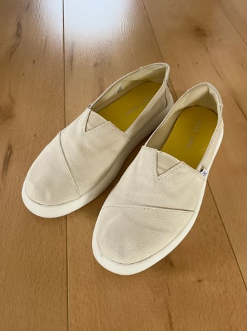 TOMS Slipper in Creme