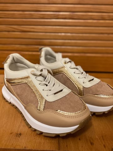 Sixth Sens Sneakers in Hellbraun/ Creme