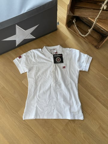 Geographical Norway Poloshirt "Kelly"in weiß mit kleinem Fehler im Stoff