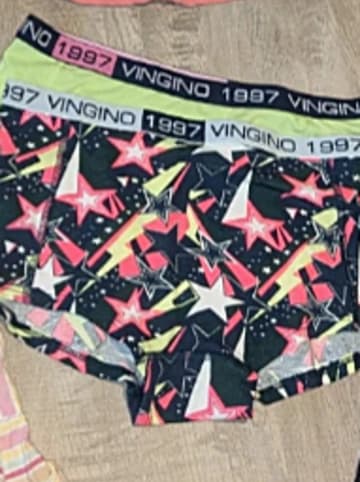 Vingino 2er-Set: Pantys in Schwarz/ Limette