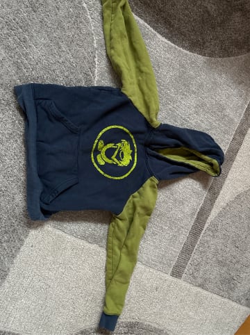 Trollkids Hoodie "Alesund" in Dunkelblau/ Grün