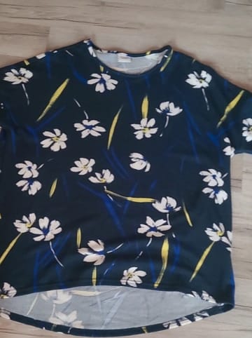 JACQUELINE de YONG Print Shirt 3/4 Longsleeve Oberteil Bedruckt in Dunkelblau