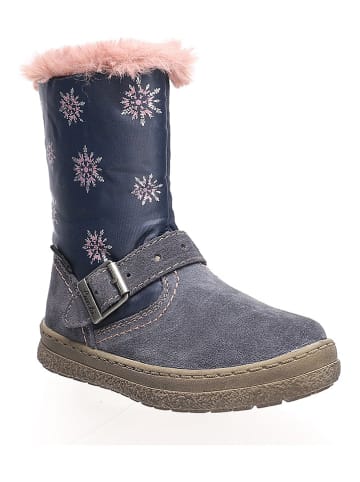 Lurchi Leder-Winterboots "Anika" in Dunkelblau