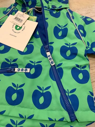 Småfolk Regenjacke "Apples" in Grün/ Blau