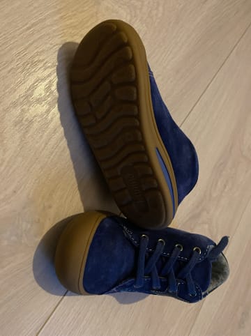 lamino Leder-Sneakers in Blau