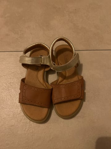 kmins Sandalen in Hellbraun/ Gold