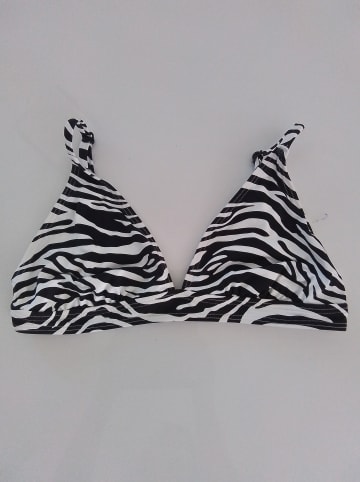 Venice Beach Triangel-Bikini-Top in schwarz-weiß