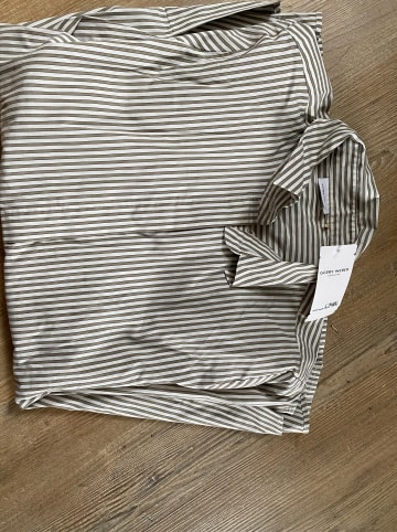 Gerry Weber Hemd in Khaki/ Weiß