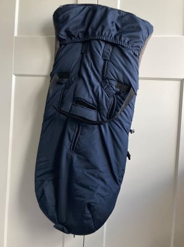 Kaiser Naturfellprodukte Thermo-Fußsack "Mila" in Dunkelblau - (L)105 x (B)48 cm