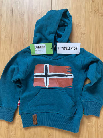 Trollkids Hoodie "Trondheim" in Blau