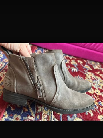 UGG Leder-Ankle-Boots "Aureo II" in Braun