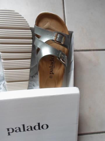 palado Pantoletten in khaki metallic